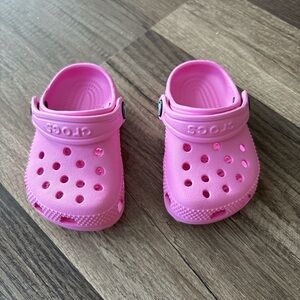 CROCS Pink Baby & Walker Shoes